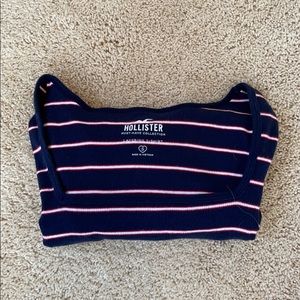 Hollister Ribbed Striped Long Sleeve Top